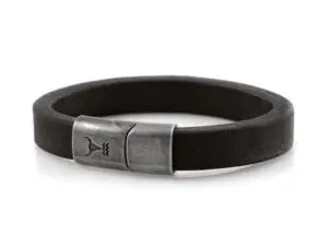 Lederarmband RIDER vintage schwarz